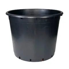 Siyah Yuvarlak Saksı 2.5 L