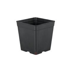 Siyah Kare Saksı 0.33 litre 10 Adet